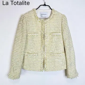 라토타리테 트위드 자켓 옐로우 계열