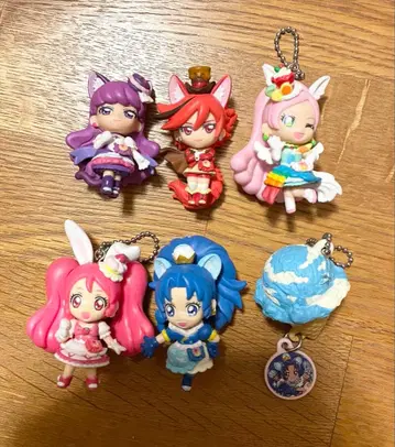 키라키라 프리큐어 아라모드 피규어 6개 세트 마스코트