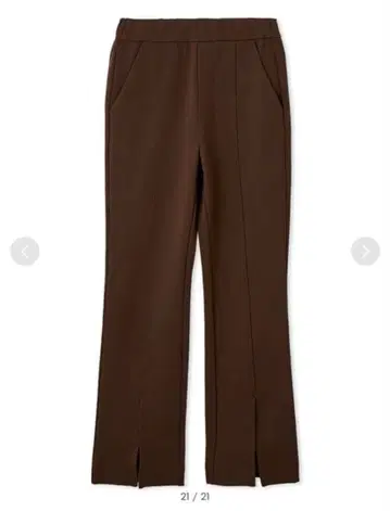 FRAY I.D frayid 스트레치 플레어 팬츠 0 s 브라운