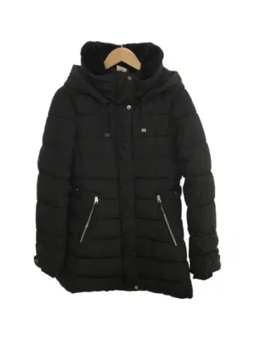 ZARA 블랙 다운 자켓 후드 부착