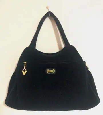 레어 페이러 핸드백 무지 블랙 파일 원단