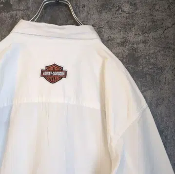 할리데이비슨 양면 자수 로고 빅 셔츠 아메리칸 빈티지 90s