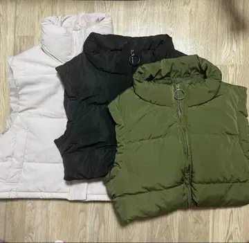 GRL 다운 베스트 숏 기장 다운 베스트 3색 세트