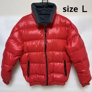 DESCENTE 리버서블 다운 자켓 레드/그레이 L