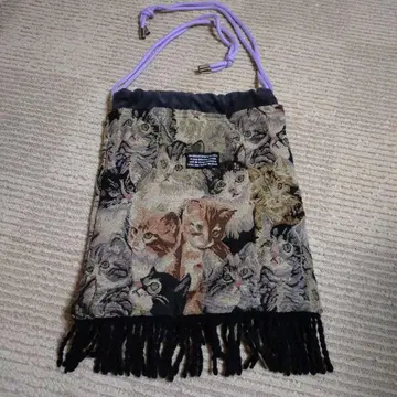 고양이 패턴 고블랑 백