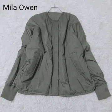 미라 오웬 블루종 F 사이즈 카키 아우터 점퍼 캐주얼