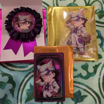 귀멸의 칼날 할로윈 아크릴 스탠드 카드 배지 시나즈가와 겐야