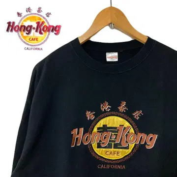 FREAK'S STORE 홍콩 빅 실루엣 맨투맨 블랙