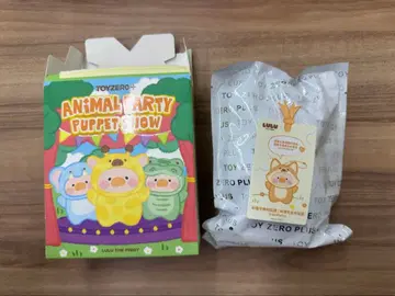 LULU 아기 돼지 퍼펫 봉제 인형 키링 여우