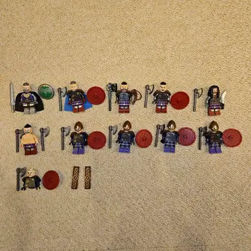 LEGO 정품 커스텀품 바이킹 미니 피규어 오리지널