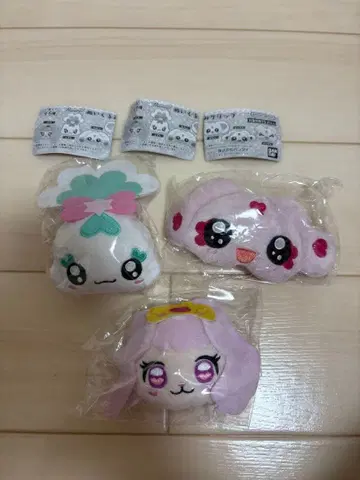 프리큐어 봉제 인형 클립 3개 세트