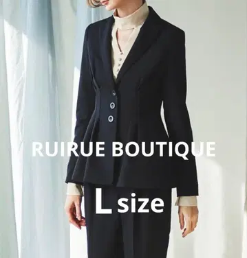 루일 에 부티크 허리 턱 싱글 자켓 네이비 다크 네이비