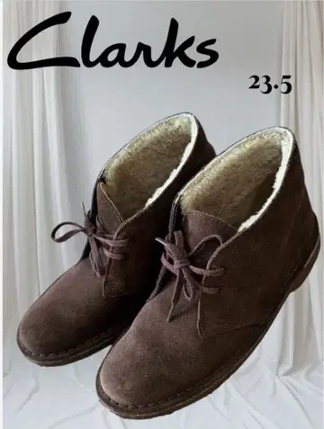 클락스 오리지널스 / 디저트 부츠 / 보아 / 브라운 / 울 / 23.5