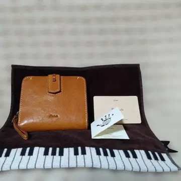 Dulce 브라운 가죽 접이식 지갑