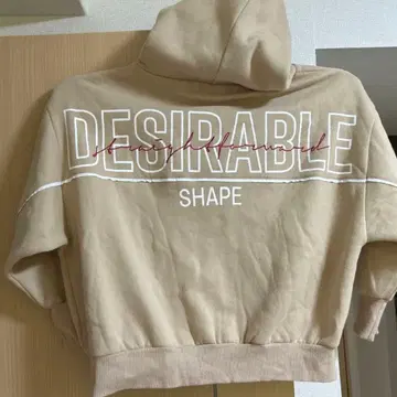 DESIRABLE SHAPE 베이지 집업 후드티