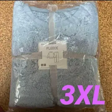압축 발송 3XL 미사용 새상품 유니클로 퍼리 플리스 세트 블루