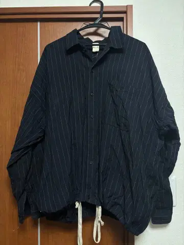 O project 셔츠 자켓 긴팔 셔츠 스트라이프 셔츠