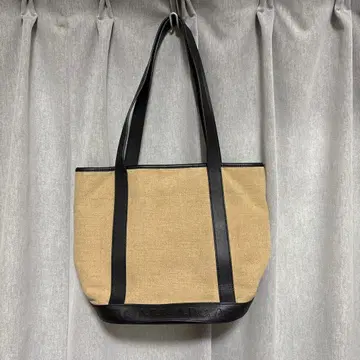 A.P.C. 베이지 블랙 토트백