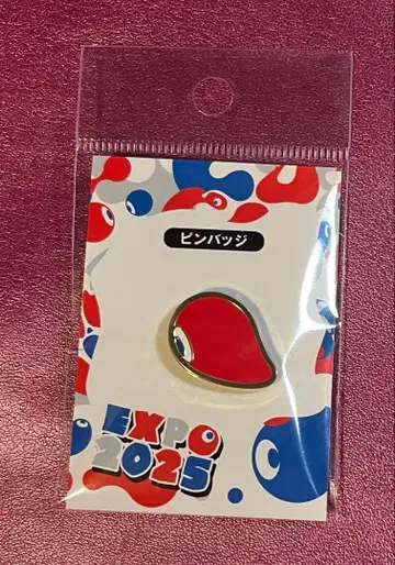 오사카 간사이 엑스포 2025 코먀쿠 왼쪽 핀 배지