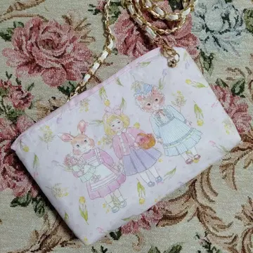 졸리플뢰르 20cm 지퍼 숄더백 핸드메이드