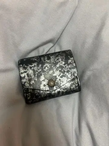 CHUMS 지갑 여성용 남성용 블랙 실버