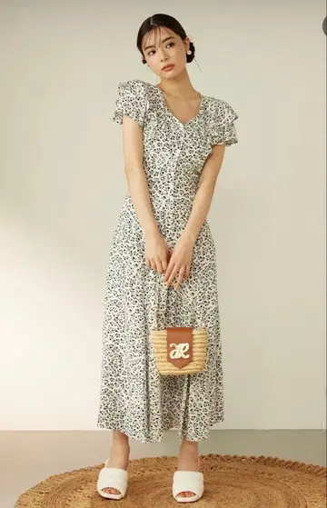 rienda 더블 플레어 슬리브 op