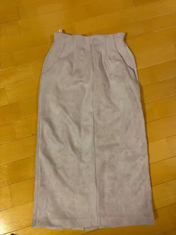 핑크 스웨이드풍 타이트 스커트 S