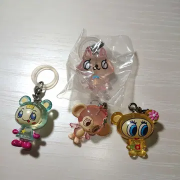 가챠가챠 나루미야 캐릭터 메지루시 액세서리 묶음 판매 4점