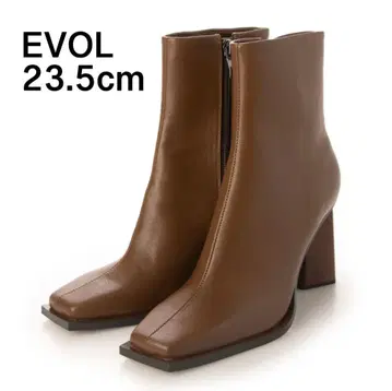 새상품급 EVOL 우드힐 스퀘어 부츠 브라운 23.5cm