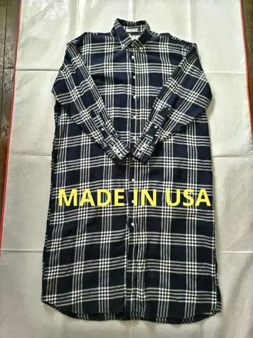 플란넬 셔츠 롱 원피스