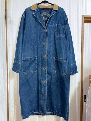 [ 구제 의류 ] Lee 데님 롱 자켓 코듀로이 옷깃