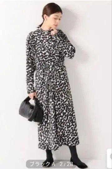 IENA 이에나 새틴 프린트 셔츠 원피스 길이 수선 완료