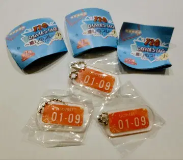 새상품 728 DRIVER'S TAG 캡슐 토이 빨간색 3개 세트