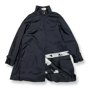 레오나르 충전솜 코트 블랙 흑백 여성용 11R 새상품급