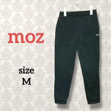 모즈 [ M ] 맨투맨 조거 팬츠 속기모 릴랙스 핏 원 포인트 블랙