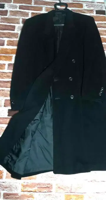 [ alan martin ] 아란 마틴 블랙 롱 코트 더블