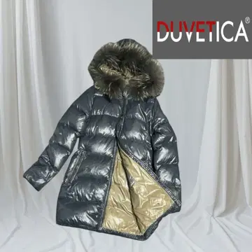 레어 색상 DUVETICA 듀베티카 다운 코트 퍼 사이즈 38