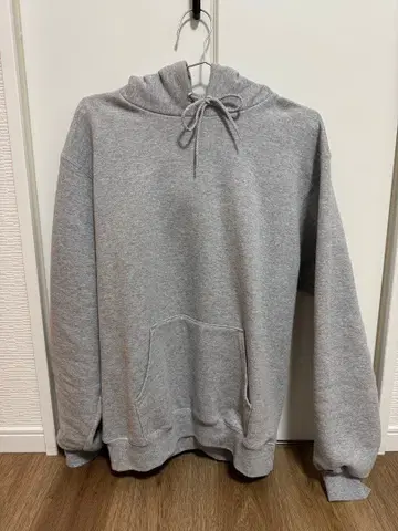 Champion 그레이 후드 부착 후드티 M