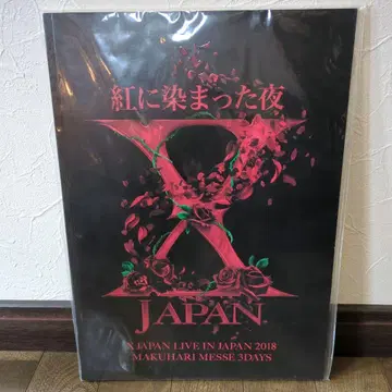 XJAPAN 붉게 물든 밤 엑스재팬 팜플렛 굿즈 라이브