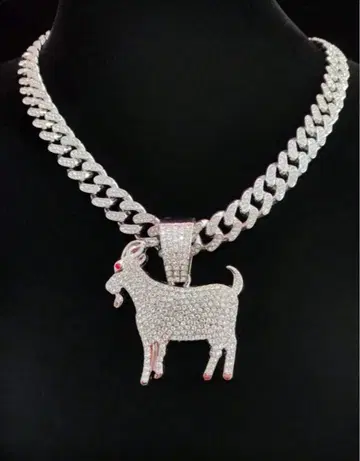 래퍼 목걸이 HIPHOP Kohjiya Tete goat 염소
