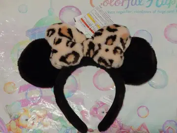 디즈니 레오파드 머리띠 미니 새상품 택 포함 레오파드 무늬