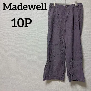 1점 한정 Madewell [10P] 와이드 팬츠 퍼플 루즈핏 여성용