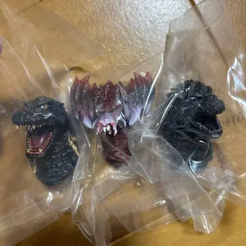 고질라 제일복권 E상 몬스터 헤드 마그넷 3체 세트