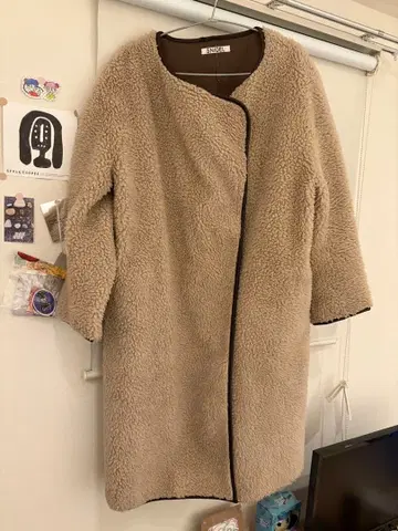 SNIDEL 노카라 보아 코트