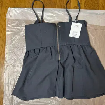 그레이 뷔스티에 & 롱 스커트 세트 M/L