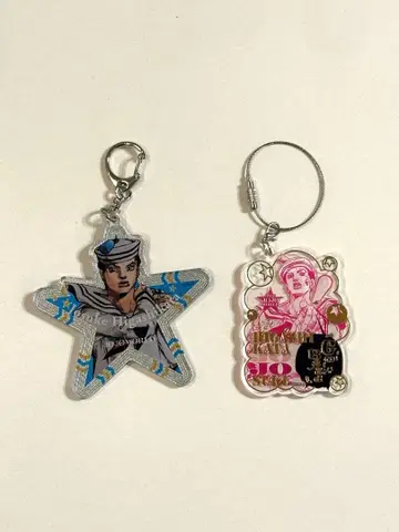 당일 발송 죠죠 월드 와이어 키링 아크릴 키링 동방정조