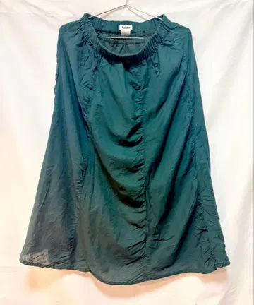 플랜테이션 다크 그린 플레어 스커트