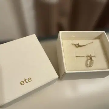 ete 골드 드롭형 목걸이