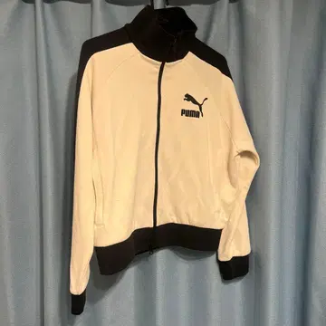 PUMA 집업 자켓 화이트/블랙