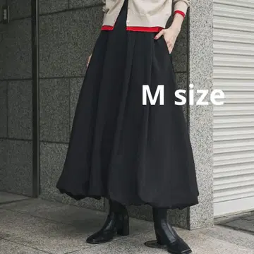 SENSE OF PLACE 벌룬 스커트 M 사이즈 블랙